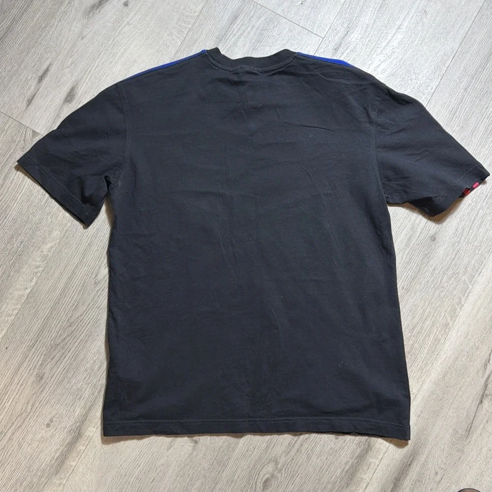 Adidas Originals Trefoil Tee Small Black‎ 3 Stripe Sleeve Logo